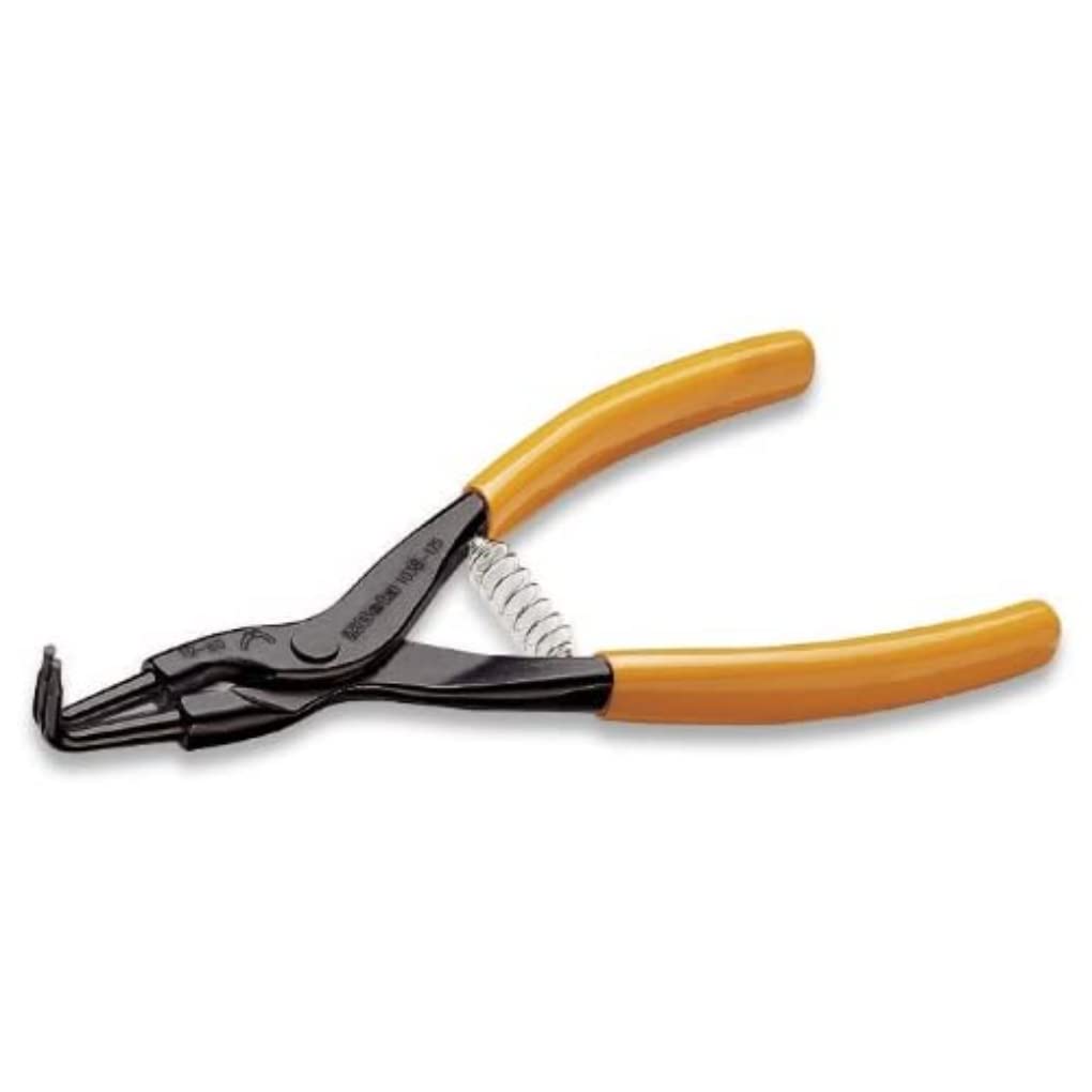 Beta 10380017 Model 1038 175 External Circlip Pliers, Bent Pattern, 90deg, Pvc-coated Handles for 19-60mm Circlips, 175mm