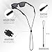 BANSTLE Eyeglasses Holder Strap - 3 Pcs Adjustable Eyewear String Lanyard Retainer - Sunglasses Strap for Men, Women and Kids - Eyeglass Holders Around Neck - Black