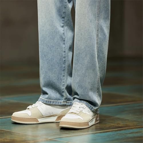 Mens Baggy Loose Fit Straight Cut Oversized Large Size Jeans Male Full Lemgth Denim Trousers3