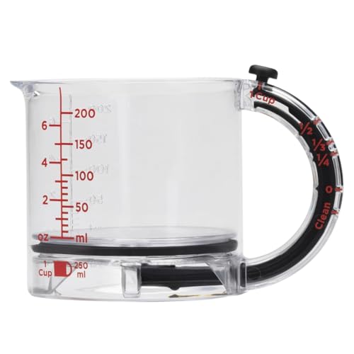 4 in 1 Adjustable Measuring Cup, Multi-Functional Measuring Cup w...