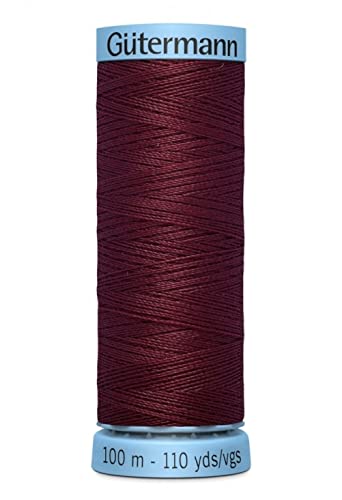 Hilo de seda pura Gutermann 100m color 369 miniatura 1