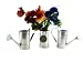 3pc 1 Qt Galvanized Watering Cans for Gardening or Floral Arrangements