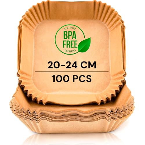 Edihome, Papel Freidora Aire, Air Fryer, 100 Unidades, 20-24 Cm, Bpa Free, Desechable, Para Horno, Accesorios Para Freidora Sin Aceite De 5 A 8 L Edihome, Papel Freidora Aire, Air Fryer, 100 Unidades, 20-24 Cm, Bpa Free, Desechable, Para Horno, Accesorios Para Freidora Sin Aceite De 5 A 8 L