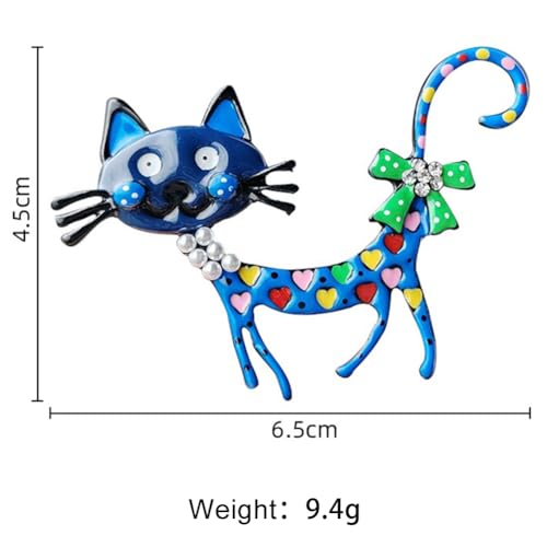 Image of Fashion Cute Crystal Animal Brooch Pins for Women Girls Cat Bird Corsage accessory Pin delicate accessory Party Ceremony