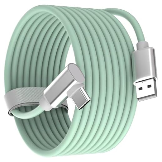APAPATEK 16.4ft USB-C VR Link Cable for Oculus/Meta Quest 3S/Quest 3 2/Pro/Pico 4/Ultra/SteamVR/PC, USB 3.0 High-Speed Data Cord for Apple Vision Pro 2025/Galaxy XR, VR Headset USB-A to C Cord