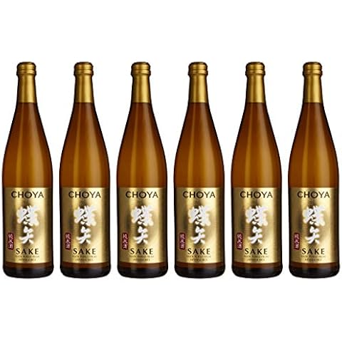 Choya Sake japanischer Reiswein (Alkoholhaltiges Getränk, Junmai Sake, aromatisch, 14,5% vol.) 6er Pack (6 x 0,75l) Cover