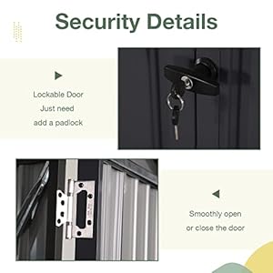 Oc orange casual 6 x 4 ft outdoor storage shed metal garden tool shed outside sheds outdoor storage galvanized steel wlockable door for backyard patio lawn black  urban country home decor