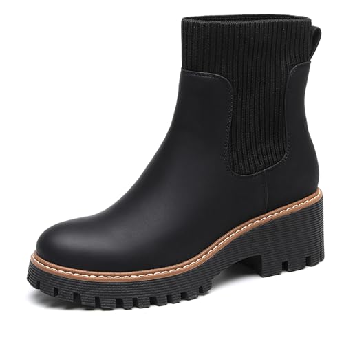 TYNDALL Women's Platform Chelsea Boots Fashion Shoes Meets Comfor...