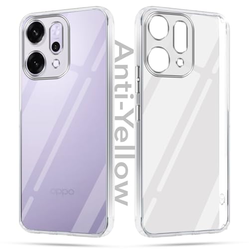 Image of Jkobi Lifetime Anti-Yellow Clear Back Cover Case for Oppo Reno14 Pro 5G | Oppo Reno 14 Pro 5G (Sleek Hard Crystal | Shockproof and Camera Protection)