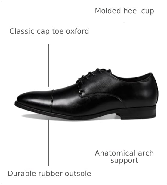 Image of Stacy Adams Mens Lawson Cap Toe Oxford