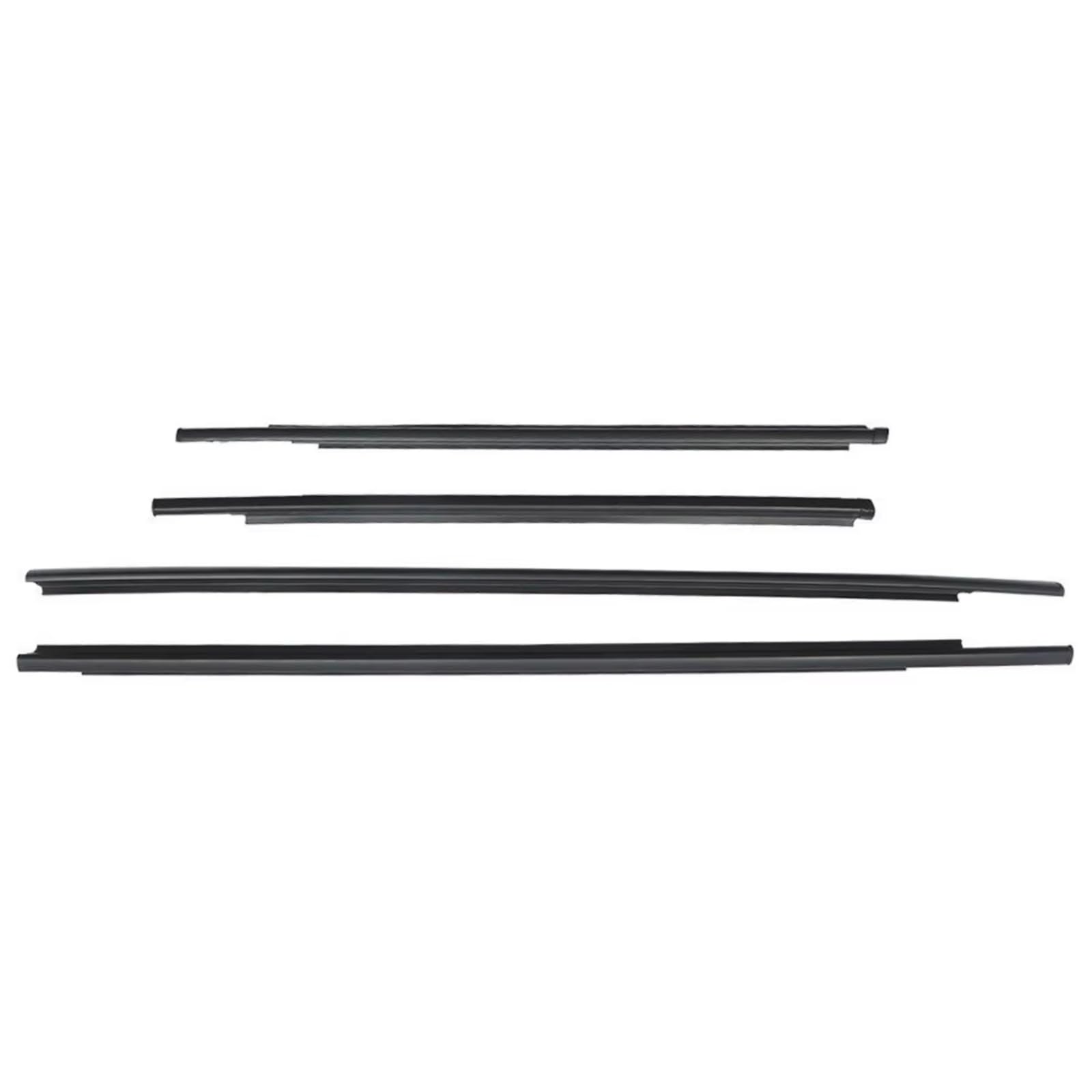 Iukmrt One Color For Toyota For Yaris Sedan 2007-2016 4 X Car Outer Windows Weatherstrip Waterproof Pressure Strip Sealing Belt Moulding Trim Car Door Seal Protector