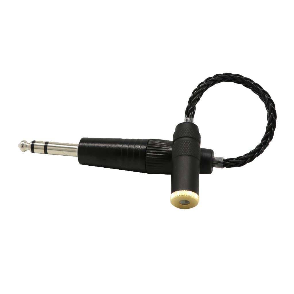Cavo Adattatore da Spina da 4,4 Mm a 6,35 Mm di Diametro (da 4,4 Mm a 6,35 Mm), Nero