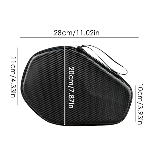 Bolsa de pala de ping pong resistente con forro interior suave para transporte 2