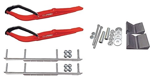 C&A Pro Red Razor Snowmobile Skis w/ 7.5