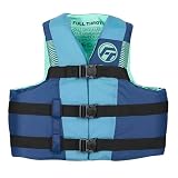Full Throttle Adult Nylon Life Jacket, Blue 4X/7X