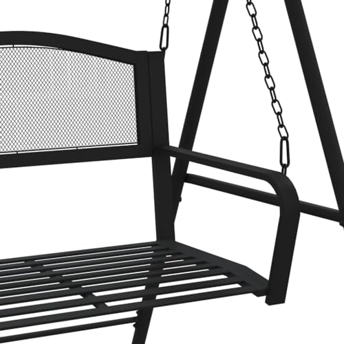 Asiento estable para uso al aire libre en acero negro elegante 6