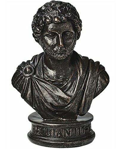 Buste miniature Empereur Hadrien Bronze 6,3 x 4,4 cm