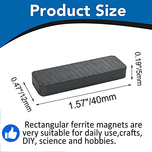 Aimants rectangulaires céramique qualité 8 pour stopper les chutes d'objets - 3