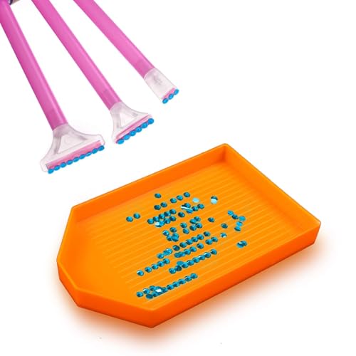 Kit de pintura con diamantes 5D con organizador de taladros y bandeja 6
