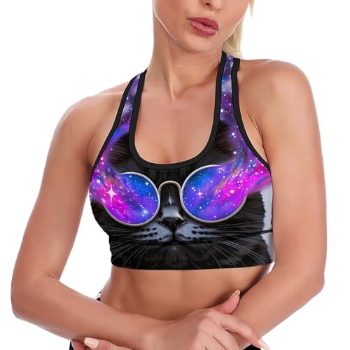 Womens Comfy Sports Bra Racerback Crop Tops Outfit for Workout