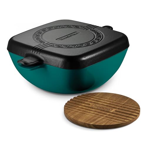 Image of Tramontina Cultura 2-in-1 Enameled Cast Iron 6.5-Qt Dutch Oven and Griddle