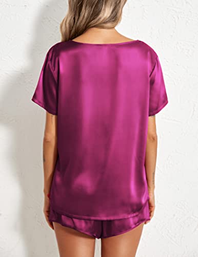 Ekouaer-Silk-Pajamas-Womens-Short-Sleeve-Sleepwear-Soft-Satin-Top-and-Shorts-Set-2-Piece-Pjs-Loungewear-S-XXL Ekouaer-Silk-Pajamas-Womens-Short-Sleeve-Sleepwear-Soft-Satin-Top-and-Shorts-Set-2-Piece-Pjs-Loungewear-S-XXL