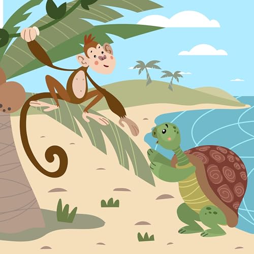 The Tortoise and the Monkey-Storytelling Podcast for Kids:E 343 copertina