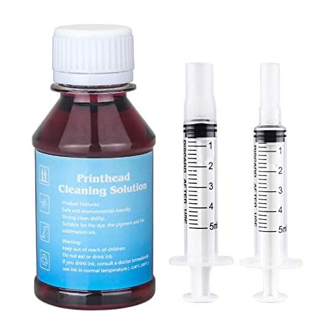 TBTeek Inkjet Print Head Cleaner for 902 564XL Ink Cartridges Work with Officejet 6968 6978 4620 Photosmart 5520 6510 6520 7520 7510 7525 DeskJet 3520 3522 Printer Cleaning Kit - 100 ml Cover