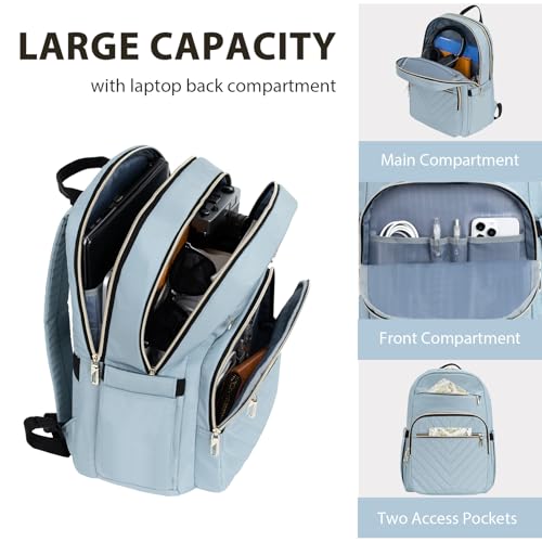 Image of VANKEAN 15.6 Inch Laptop Backpack for Women Work Laptop Bag Stylish with USB Port