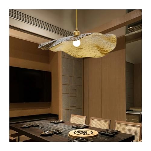 Luminaires suspendus au plafond style lotus doré pour une décoration contemporaine