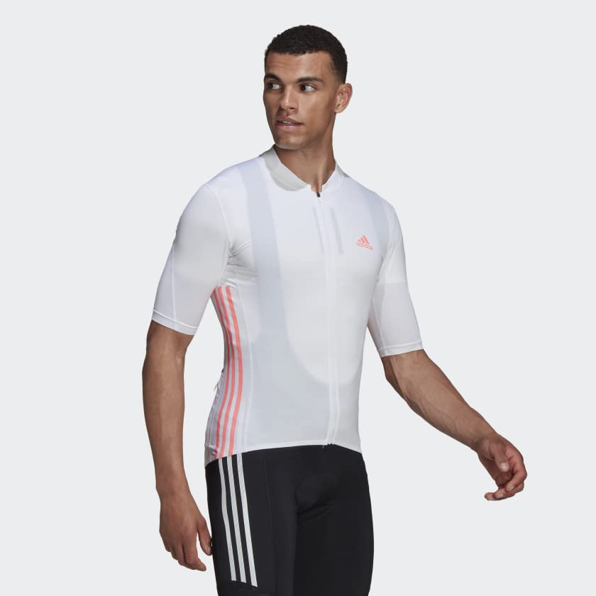 Maillot de cyclisme adidas aux finitions soignées blanc - 5