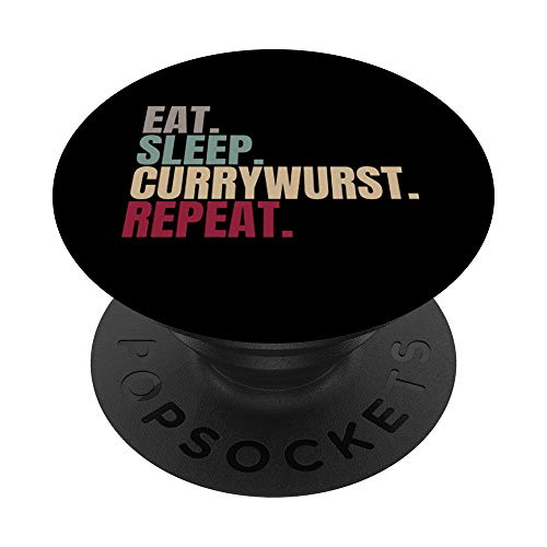 Comer dormir currywurst repite PopSockets PopGrip Intercambiable