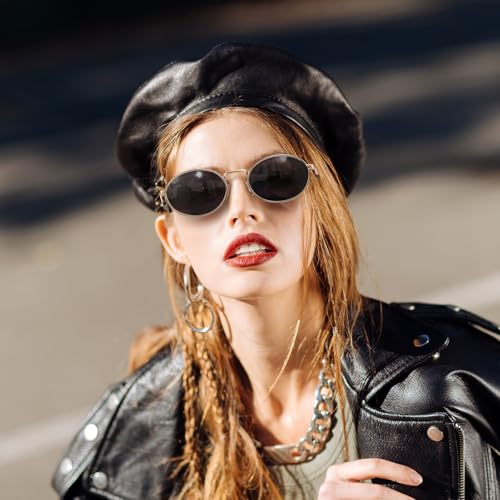 Sunglasses for Women Classic Vintage Sunglasses Retro Oval 90s Trendy Shades Sun Glasses UV400 Protection Lens4