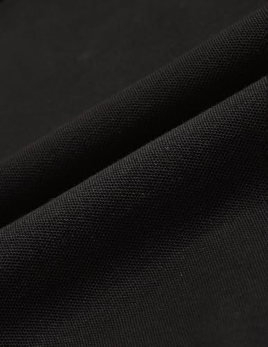 Image of U.S. Polo Assn. Denim Co. Black Textured Cotton Regular Fit Men's Polo Shirt