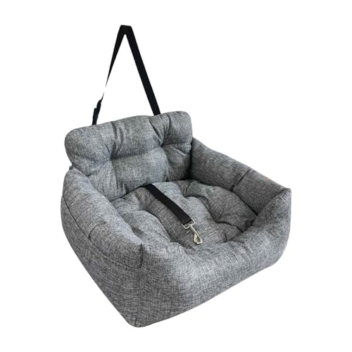 Cama De Coche Para Perro - Asiento De Seguridad Plegable Ajustable Con Cojines De Sujeción | Soporte De Mascotas Cómodo Viaje Suave Vehículos Verano Invierno, Sala Portátil Instalación Cachorros