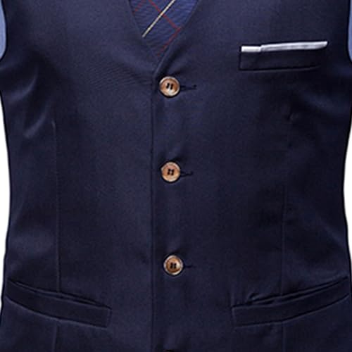 Men Casual Business Dress Vest Slim Fit Formal Wedding Waistcoats Solid Color Herringbone Waistcoat4