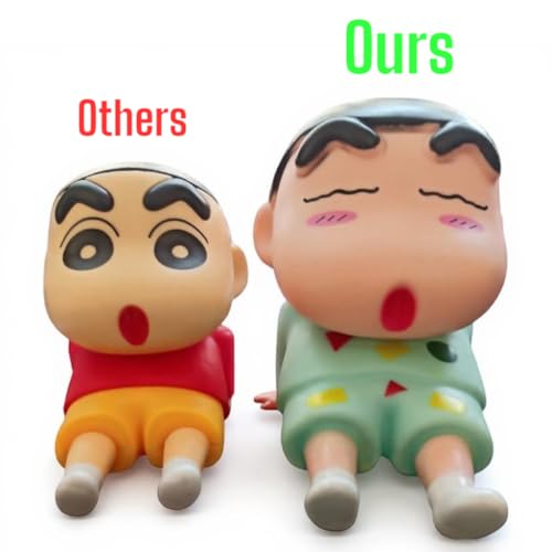 Image of YOURKARTS.COM Cute Shin-Chan Mobile Holder | ABS Cartoon Figurine Phone Stand for Desk | Non-Slip and Portable Mobile Support for Tablets | Cute Holder for Boys & Girls Use Home or Office