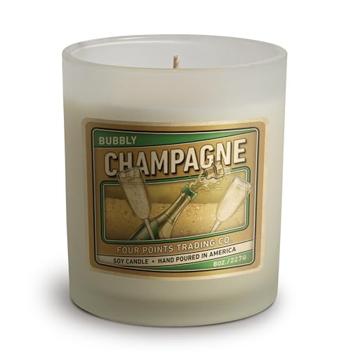 Four Points Trading Co. Champagne 8 Oz Scented Soy Aromatherapy