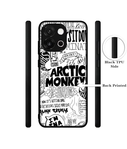 Image of Arctic Monkeys Pattern Design Premium 2D Printed Metal Back Case Cover for OnePlus 13s 5G / 13T 5G