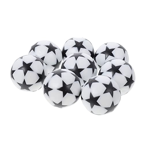 KESYOO 8pcs Five-Star Footballs Small Desktop Foosball Balls for Foosball Table Soccer Games