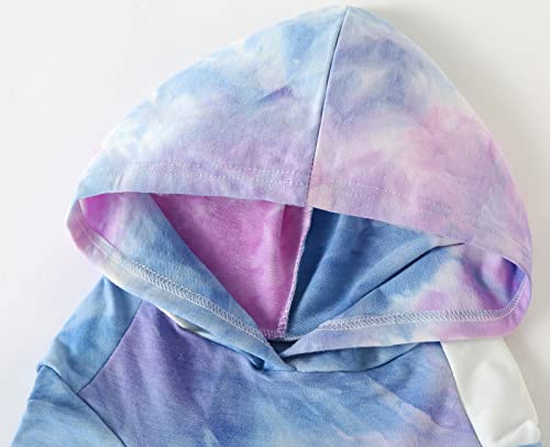 Pripre Dog Cotton Tie Dye Hoodie Blue Pullover Sweatshirts Soft And Stretch Pets Clothes Hooded For Large Dogs(Blue 2Xl) #TOP3