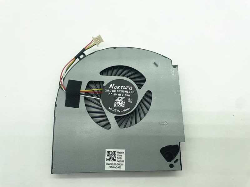 Laptop CPU+GPU Cooling Fan Replacement for Dell Alienwar-e 17 R4 R5 Series P31E ALW17C 0K2PKV 04RFW1 MG75090V1-C060-S9A MG75090V1-C070-S9A