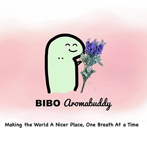 Aromatherapy Inhaler Comforting & Soothing Essential Oils On Natural Lava Stone Diffuser | Refillable Eco Friendly | Aromabuddy (Don't Worry Be Happy Paper Tube) #TOP6