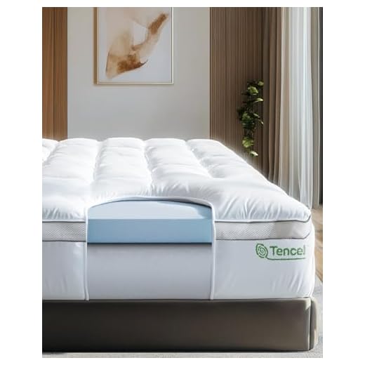 ViscoSoft 4 Inch Pillow Top Gel Memory Foam Mattress Topper King | Serene Dual Layer Mattress Pad