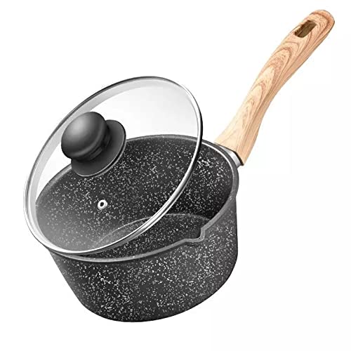Non-Stick Pot Supplement Pot Maifan Stone Pot Pot Milk Pot Soup Pot Cooker Frying Pan Wok Pan (Color : A, Size : 18cm) (A 18cm) (A 16cm)