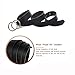 Gackoko Women Leather Belt for Dress & Jeans Fashion Soft Leather with Double O-Ring Buckle (M, BLACK)