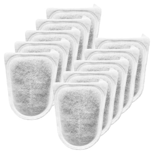 Switior 10 Pack Large Replace Filter Cartridge for Whisper EX Filter, Fish Tank Carbon Filter Cartridges for Aquarium, Compatible with Whisper EX30/EX45/EX70 Filters
