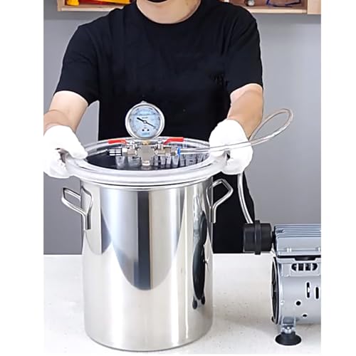 Image of forestalk Stainless Steel Vacuum Degassing Chamber for Resin Casting, Epoxies, Silicones, 100L Liquid Defoaming Machine for Laboratory Use