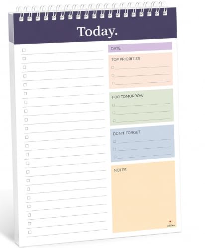 Image of AccuPrints (7 x 10 inch To Do List Notepad - Daily Planner Undated 50 Sheets /100 Pages | Planning Memo Pad | Checklist Productivity Note Pad for Work and Personal Organized