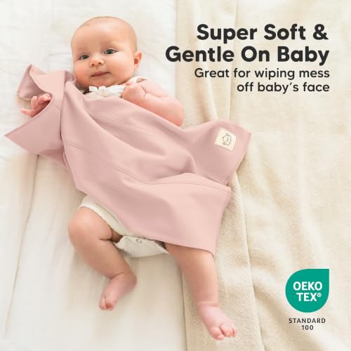 Image of Organic Burp Cloths Baby Boy, Girl,6-Pack Large Burping Cloths (Muted Muse)